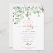 Invitation pour un brunch et une douche de nuptial (Devant)