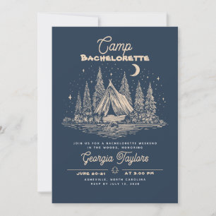 Invitation pour un camp de enterrement de vie de j