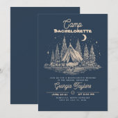 Invitation pour un camp de enterrement de vie de j (Devant / Derrière)