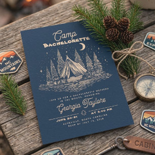Invitation pour un camp de enterrement de vie de j