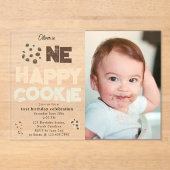 Invitation pour un Cookie Joyeux 1er Premier Anniv (Recto)