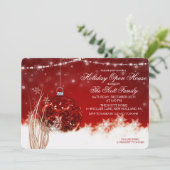 Invitation pour un décor de Noël de maison ouverte (Debout devant)