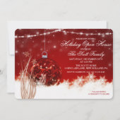 Invitation pour un décor de Noël de maison ouverte (Devant)