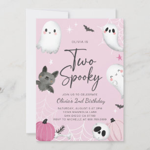 Invitation pour un deuxième anniversaire avec deux