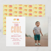 Invitation pour un deuxième anniversaire Two Cool (Devant / Derrière)