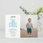 Invitation pour un deuxième anniversaire Two Cool (Debout devant)