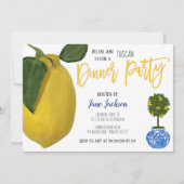 Invitation pour un dîner au citron (Devant)