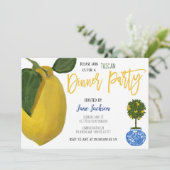 Invitation pour un dîner au citron (Debout devant)