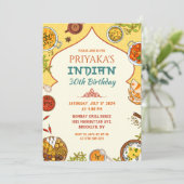Invitation pour un dîner d'anniversaire indien (Debout devant)