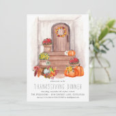 Invitation pour un dîner de Thanksgiving à la ferm (Debout devant)