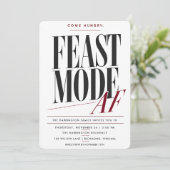 Invitation pour un dîner de Thanksgiving en mode F (Debout devant)