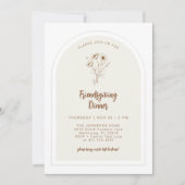 Invitation pour un dîner moderne de Friendsgiving  (Devant)
