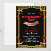 Invitation pour un dîner mystère de meurtre des an (Devant / Derrière)