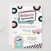 Invitation pour un dîner rétro à la luncheonette (Devant)