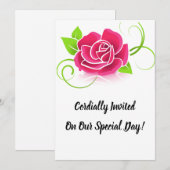 Invitation pour un jour spécial  (Devant / Derrière)