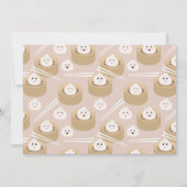 Invitation pour un joyeux anniversaire de Dumpling (Dos)