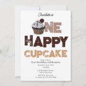 Invitation pour un joyeux gâteau d'anniversaire 1è (Devant)