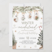 Invitation pour un Onederland d'hiver neutre (Devant)