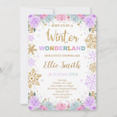 Invitation pour un Pays des Merveilles d'Hiver (Devant)