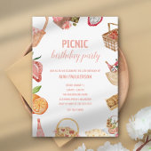 Invitation pour un pique-nique d'anniversaire de m
