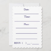 Invitation pour un premier anniversaire (Dos)