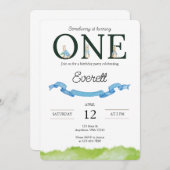 Invitation pour un premier anniversaire (Devant / Derrière)