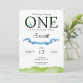 Invitation pour un premier anniversaire (Debout devant)