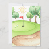 Invitation pour un premier anniversaire de golf Ho (Dos)