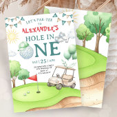 Invitation pour un premier anniversaire de golf Ho