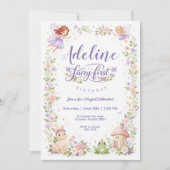 Invitation pour un premier anniversaire de Jardin (Devant)