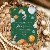 Invitation pour un premier anniversaire de l'espac