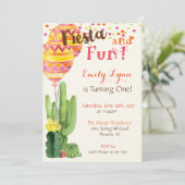 Invitation pour un premier anniversaire Fiesta (Debout devant)