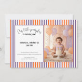 Invitation pour un premier anniversaire Halloween  (Devant)