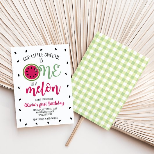 Invitation pour un premier anniversaire One in a M