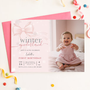 Invitation pour un premier anniversaire sur le thè