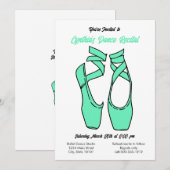 Invitation pour un Récital de Danse de Ballet Vert (Devant / Derrière)