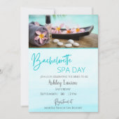 Invitation pour un Spa Bleu pour Futures Mariées (Devant)