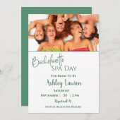 Invitation pour un Spa entre filles pour un enterr (Devant / Derrière)