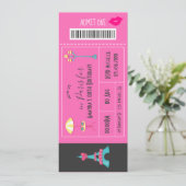 Invitation pour un spectacle d'anniversaire sur le (Debout devant)
