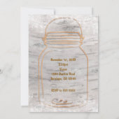 Invitation pour un Sweet 16 avec un pot Mason en f (Dos)