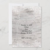 Invitation pour un Sweet 16 avec un pot Mason en f (Dos)