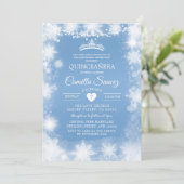 Invitation pour un Sweet 16 d'anniversaire en blan (Debout devant)