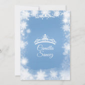 Invitation pour un Sweet 16 d'anniversaire en blan (Dos)