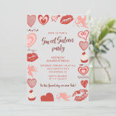 Invitation pour un Sweet 16 de la Saint-Valentin, (Debout devant)