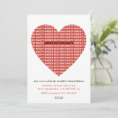 Invitation pour un sweet 16 de la Saint-Valentin x (Debout devant)