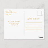 Invitation pour un Sweet Sixteen en marbre d'agate (Dos)