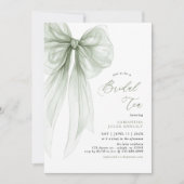 Invitation pour un thé de mariage moderne avec un (Devant)