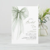 Invitation pour un thé de mariage moderne avec un (Debout devant)