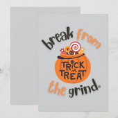 Invitation pour un Trick or Treat (Devant / Derrière)