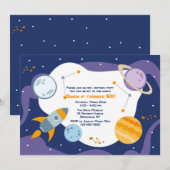 Invitation pour un vol dans l'espace (Devant / Derrière)